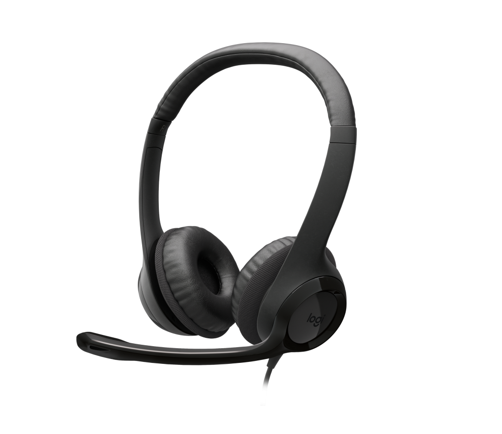 Tai Nghe Logitech H390 (USB-A-Mic Lọc Ồn-Màu Đen) trivietpc.vn