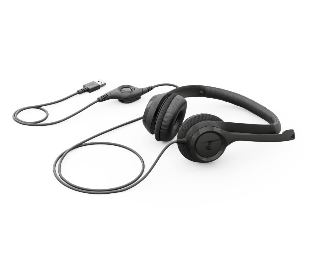 Tai Nghe Logitech H390 (USB-A-Mic Lọc Ồn-Màu Đen) trivietpc.vn