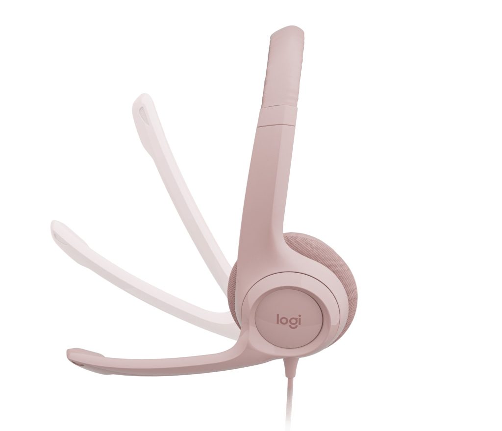 Tai Nghe Logitech H390 (USB-A-Mic Lọc Ồn-Màu Hồng) trivietpc.vn