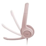 Tai Nghe Logitech H390 (USB-A-Mic Lọc Ồn-Màu Hồng) trivietpc.vn