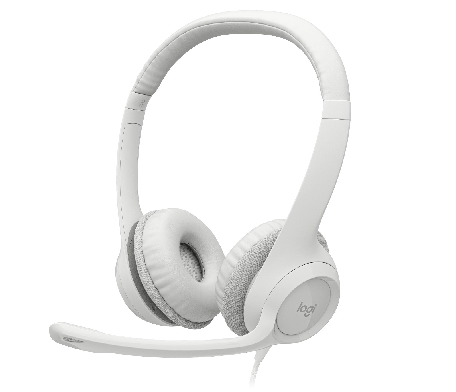 Tai Nghe Logitech H390 (USB-A-Mic Lọc Ồn-Màu Trắng) trivietpc.vn
