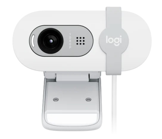 Webcam Logitech Brio 100 (FullHD/30fps/Trắng)