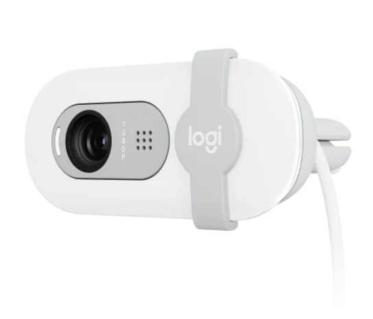 Webcam Logitech Brio 100 (FullHD/30fps/Trắng)
