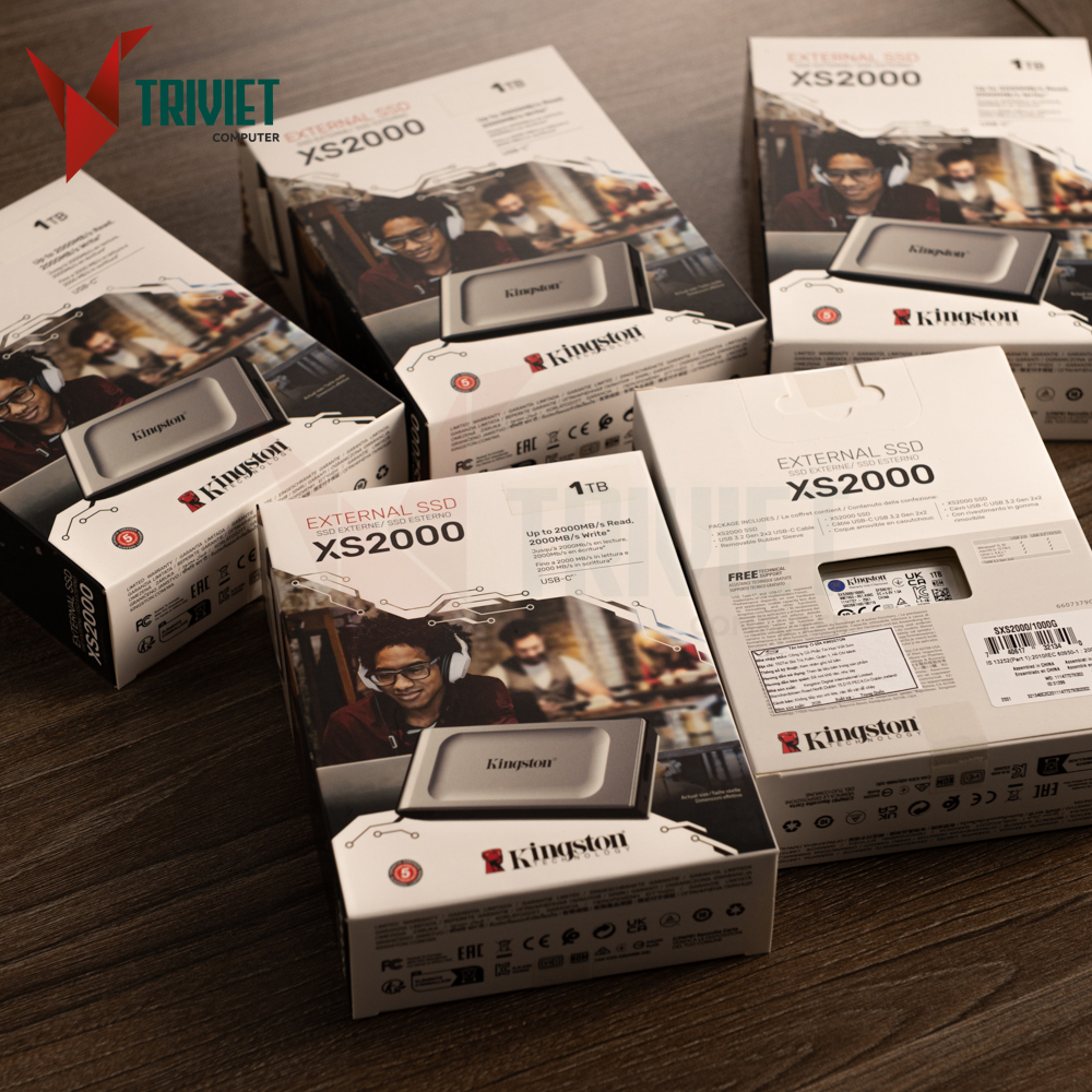 Ổ Cứng Di Động Kingston XS2000 1TB - Đọc 2000MBs Ghi 2000MBs - trivietpc.vn - Trí Việt Computer 279 phố Vọng