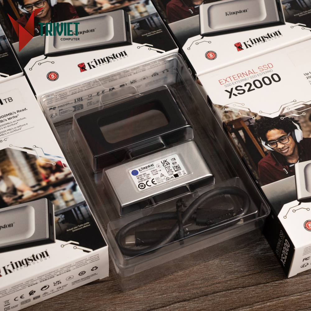 Ổ Cứng Di Động Kingston XS2000 1TB - Đọc 2000MBs Ghi 2000MBs - trivietpc.vn - Trí Việt Computer 279 phố Vọng